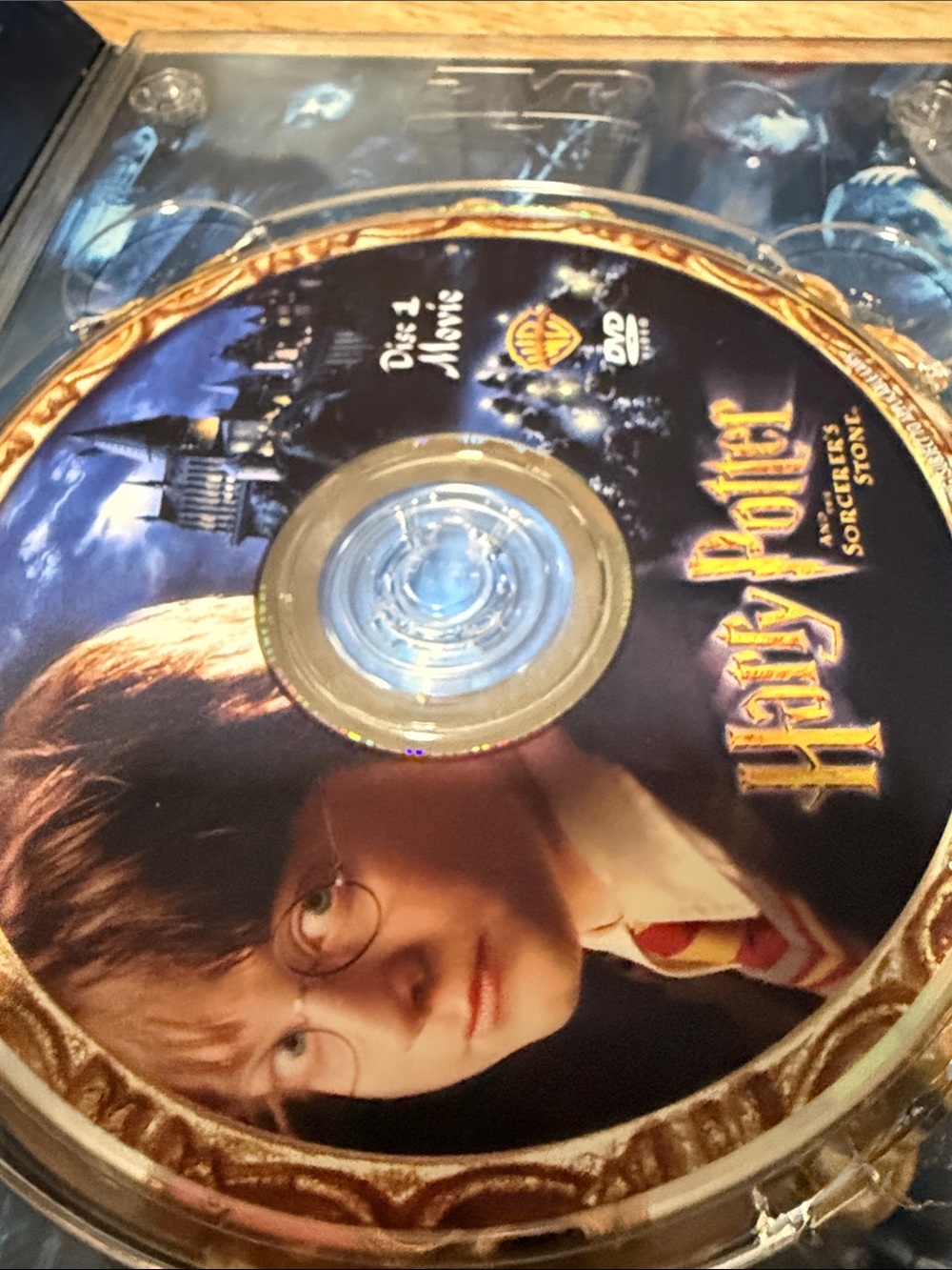 Warner Bros. Harry Potter DVD Disc - Blue & Gold Artwork
